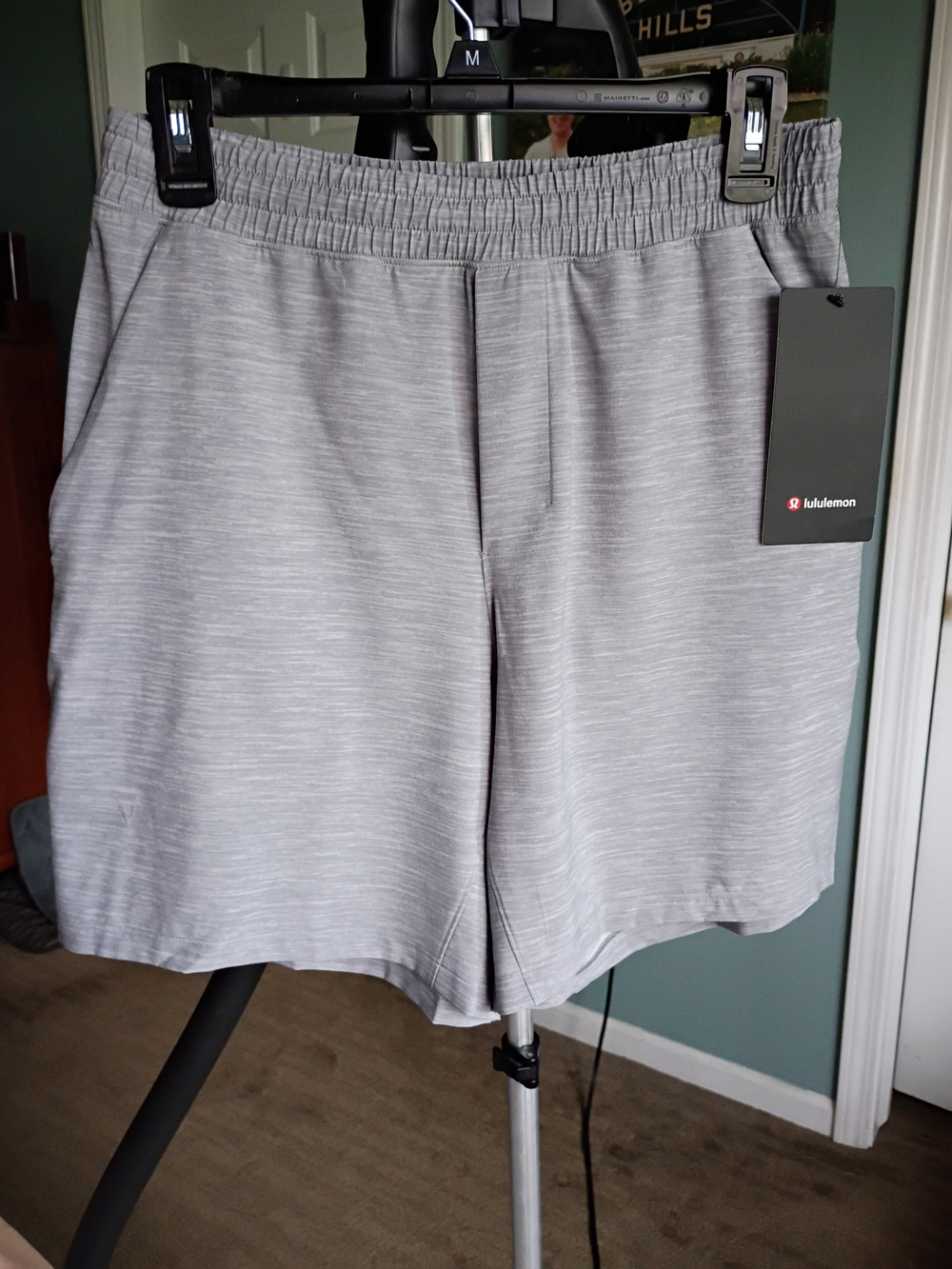 Lululemon Men’s Light Gray Performance Shorts.  New With Tags